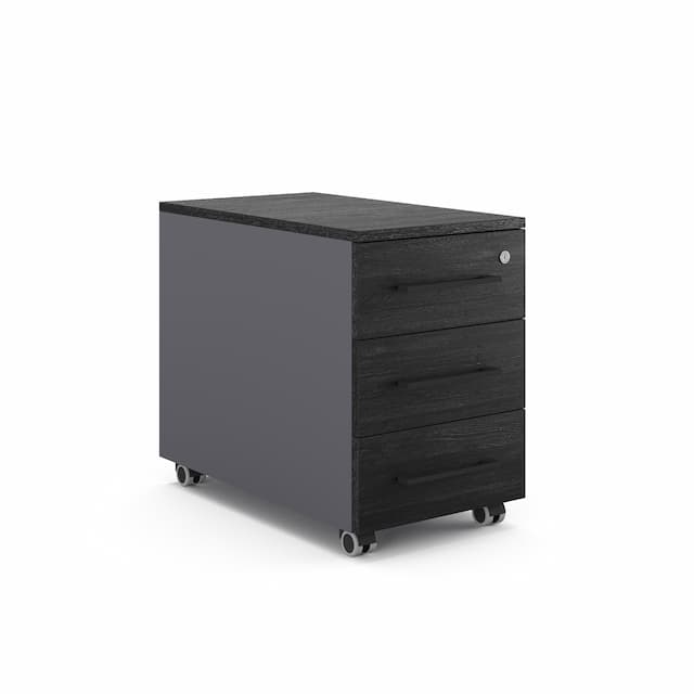 Тумба мобильная Kobor TМ3-40/50 graphite/wood