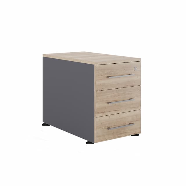 Тумба приставная Kobor TS3-40/80 aluminum/natural