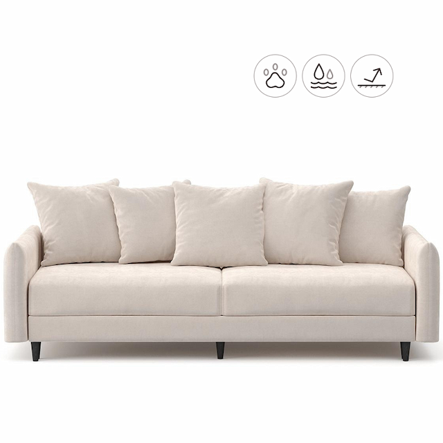 Диван Мастерфабрик Ния Kenya beige ткань велюр