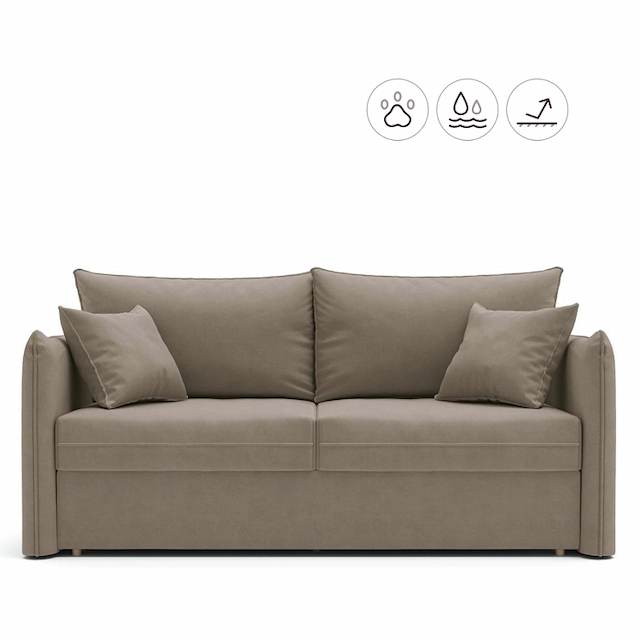 Диван Мастерфабрик Виви Нью ТТ Kenya beige ткань велюр