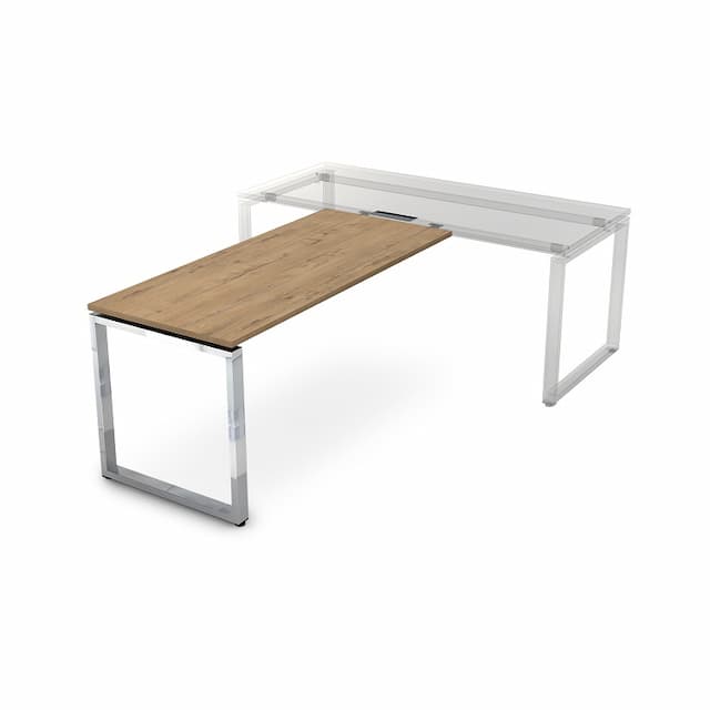 Брифинг приставка АЛСАВ Gloss line НБП-О.008 teakwood/металл глянец