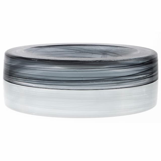 Блюдо ARDACAM Hollow ARD 2013.43 d 30 см h 4 см (стекло, цвет / декор бело-черный)