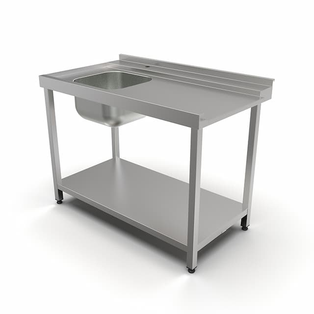 Стол для посудомоечной машины входной КОБОР СПМ/2-120/70/Л