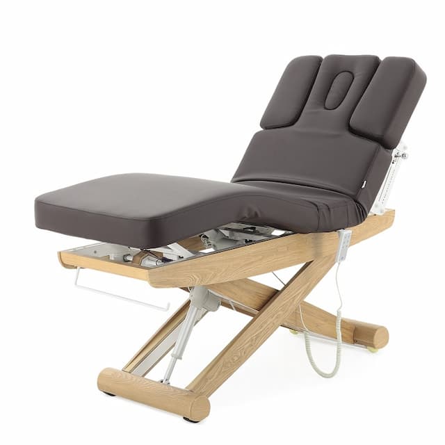 Массажный стол электрический MED-MOS ММ-940-2В (КО-162Д) кофейно-коричневый