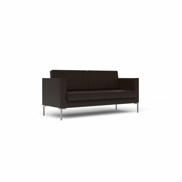 Диван 3-местный Юнитекс malta-3 Ml/3/Cn1113 экокожа премиум / темно-коричневая