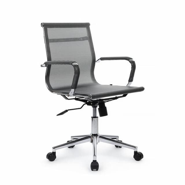 Кресло офисное Riva Chair Hugo (6001-2SE) серебристо-серый