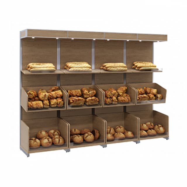 Нейтральная пристенная витрина Полюс CARBOMA S6-20 08