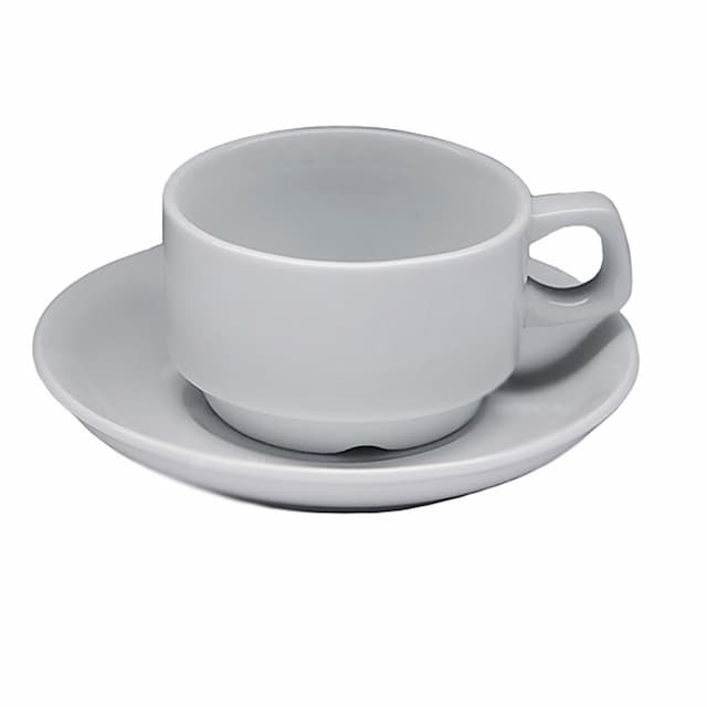 Чайная пара с круглым блюдцем Collage 155 мл