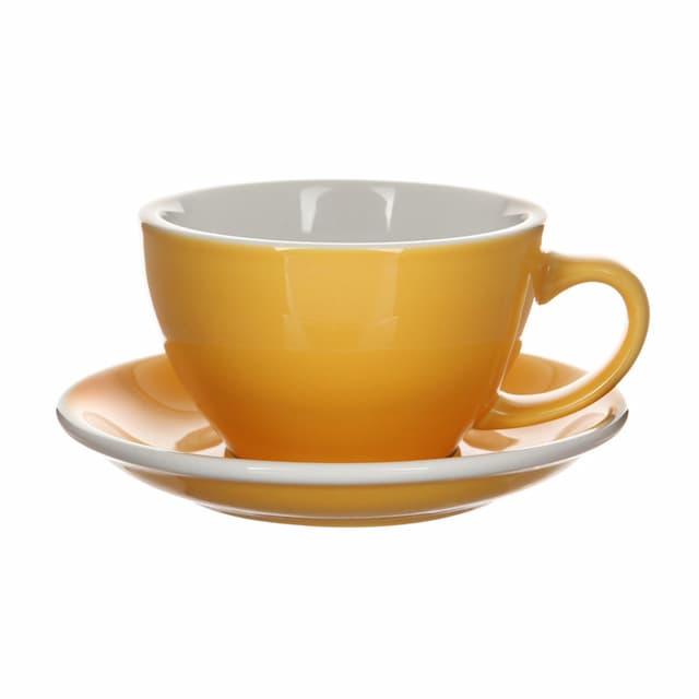 Кофейная пара Loveramics (Лаврамикс) Egg 300ml желтая