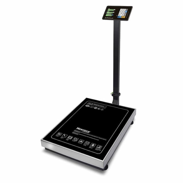 Торговые напольные весы MERTECH M-ER 333 ACLP-600.200 "TRADER" с расч. стоимости LCD